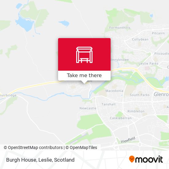 Burgh House, Leslie map