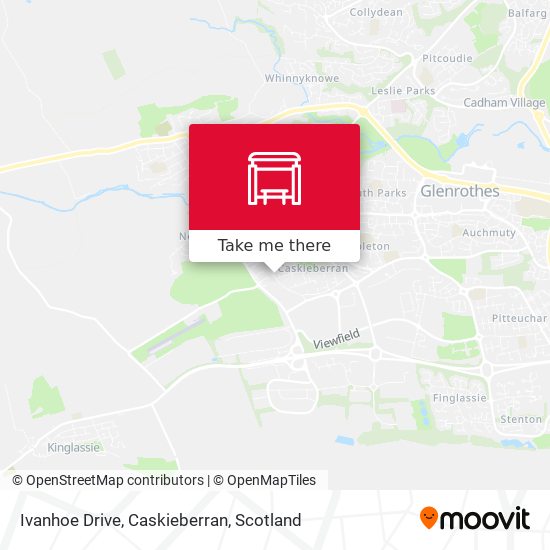 Ivanhoe Drive, Caskieberran map