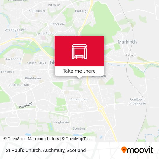 St Paul's Church, Auchmuty map