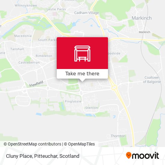 Cluny Place, Pitteuchar map