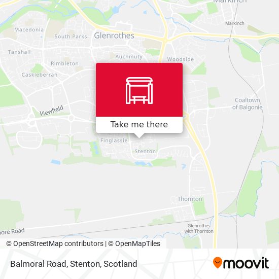 Balmoral Road, Stenton map