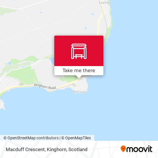 Macduff Crescent, Kinghorn map