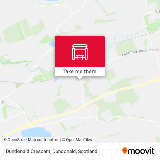 Dundonald Crescent, Dundonald map