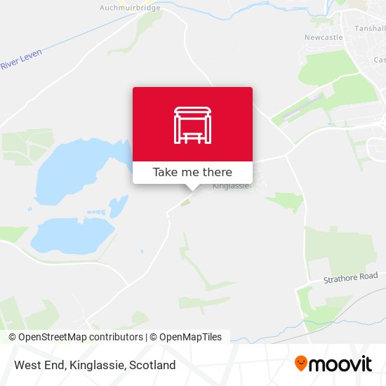 West End, Kinglassie map