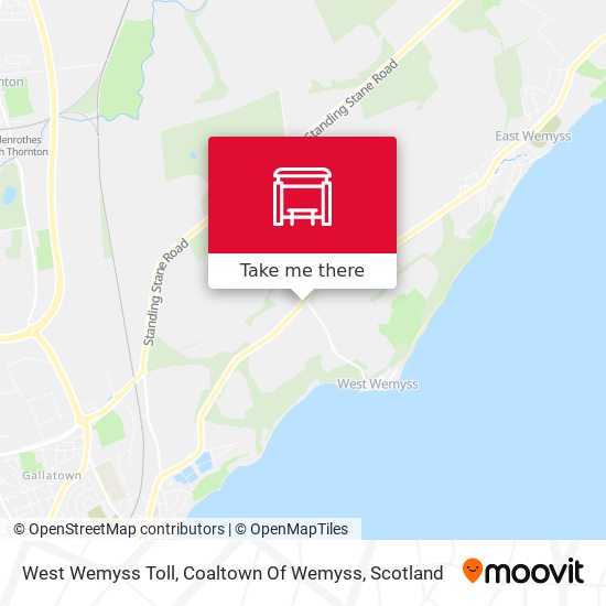 West Wemyss Toll, Coaltown Of Wemyss map