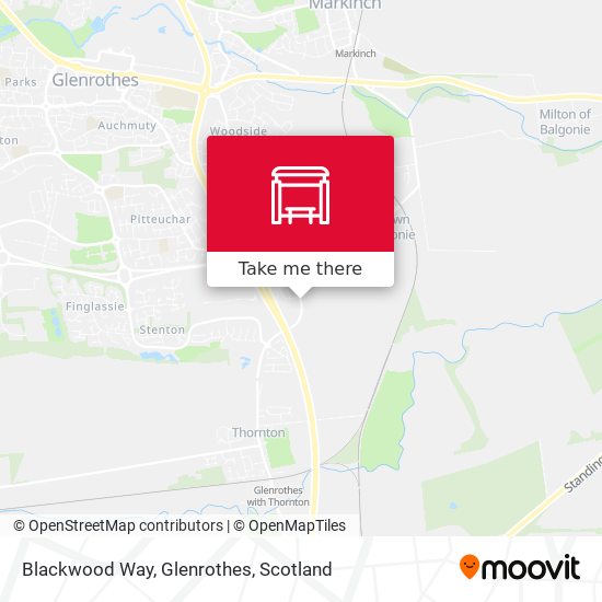Blackwood Way, Glenrothes map