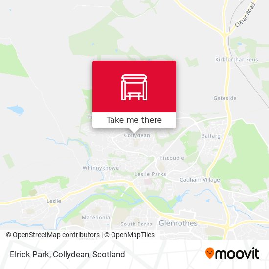 Elrick Park, Collydean map