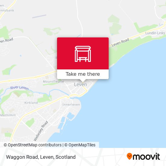 Waggon Road, Leven map