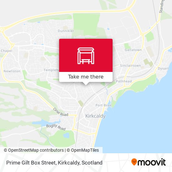 Prime Gilt Box Street, Kirkcaldy map