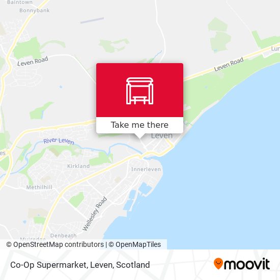 Co-Op Supermarket, Leven map