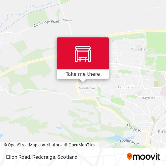 Ellon Road, Redcraigs map