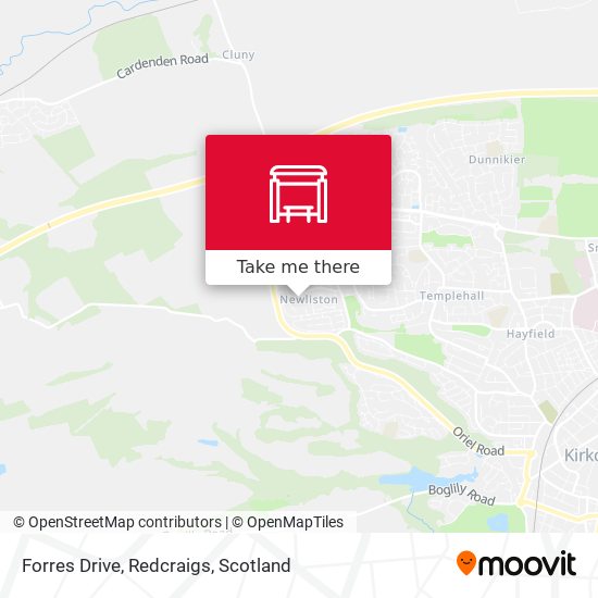 Forres Drive, Redcraigs map