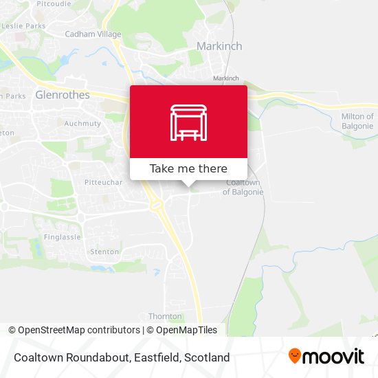 Coaltown Roundabout, Eastfield map