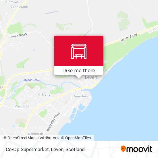 Co-Op Supermarket, Leven map