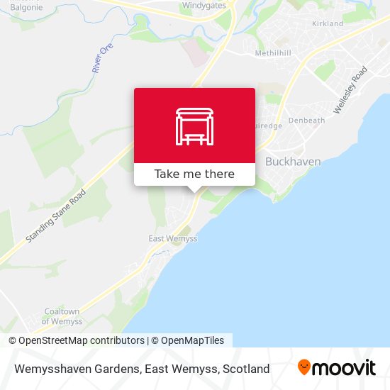 Wemysshaven Gardens, East Wemyss map