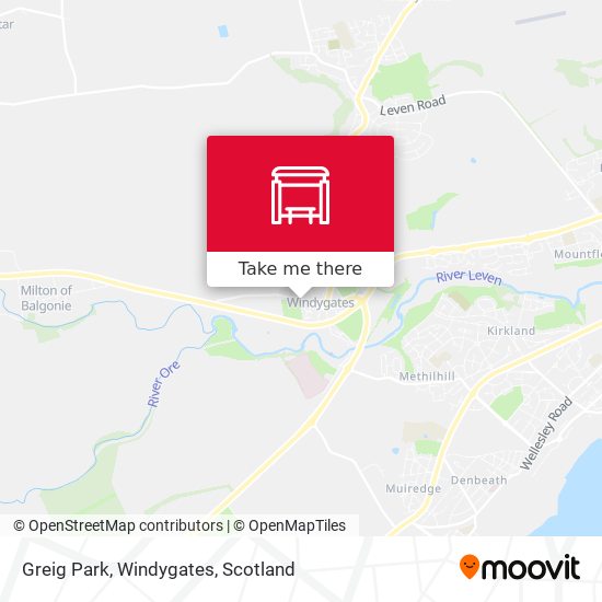 Greig Park, Windygates map