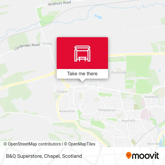 B&Q Superstore, Chapel map