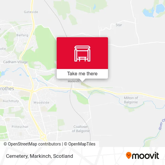 Cemetery, Markinch map