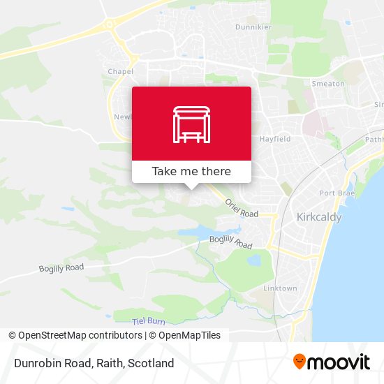 Dunrobin Road, Raith map