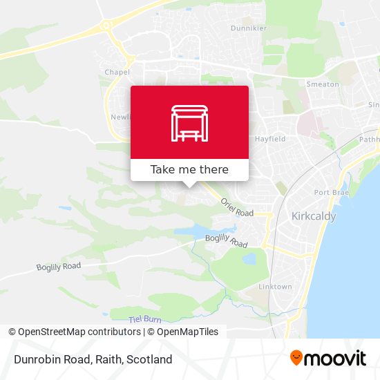 Dunrobin Road, Raith map