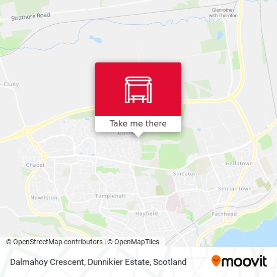 Dalmahoy Crescent, Dunnikier Estate map