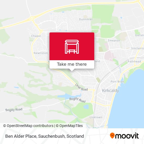 Ben Alder Place, Sauchenbush map
