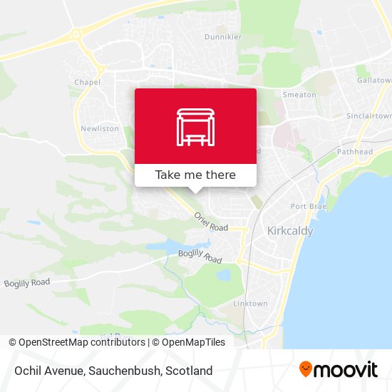Ochil Avenue, Sauchenbush map