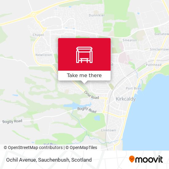 Ochil Avenue, Sauchenbush map