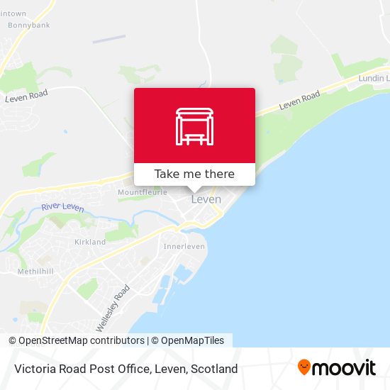 Victoria Road Post Office, Leven map