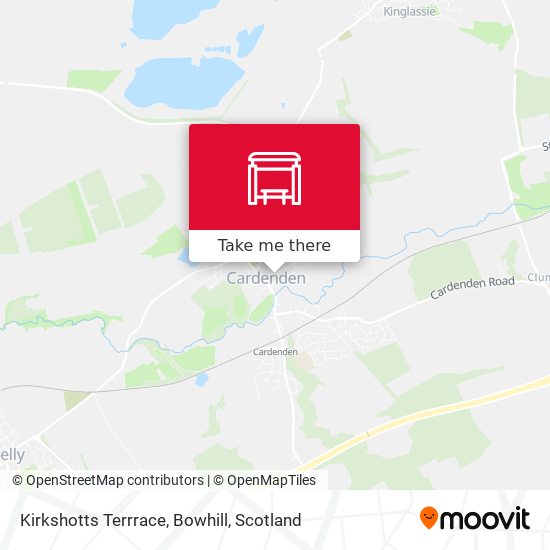 Kirkshotts Terrrace, Bowhill map