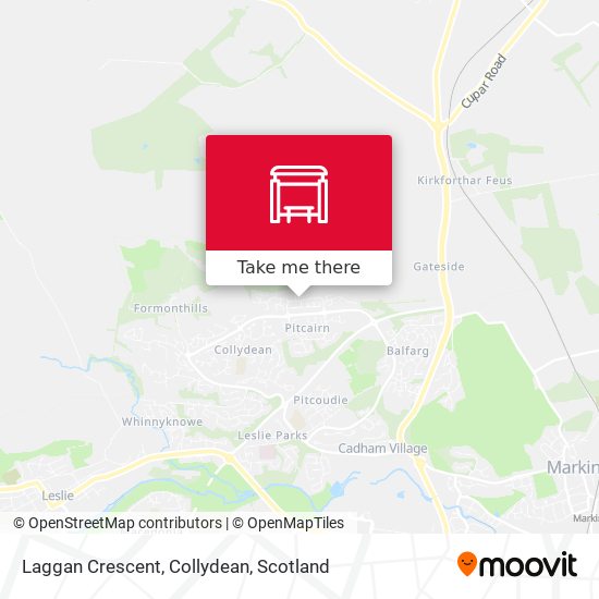 Laggan Crescent, Collydean map
