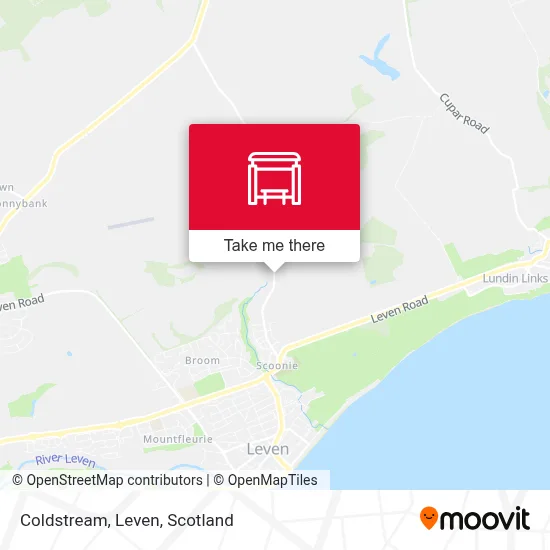 Coldstream, Leven map