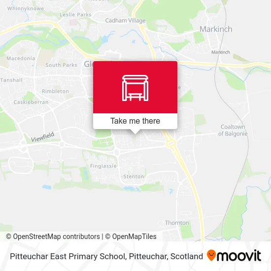 Pitteuchar East Primary School, Pitteuchar map