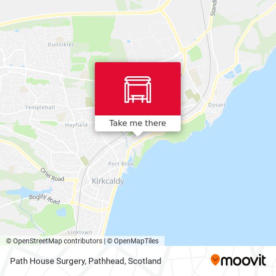 Path House Surgery, Pathhead map