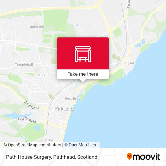 Path House Surgery, Pathhead map