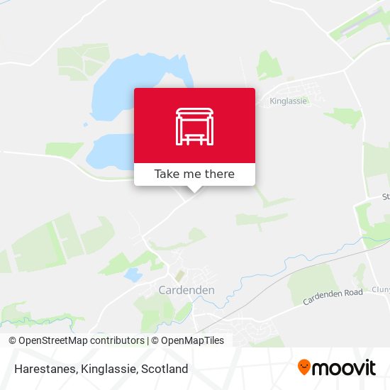 Harestanes, Kinglassie map
