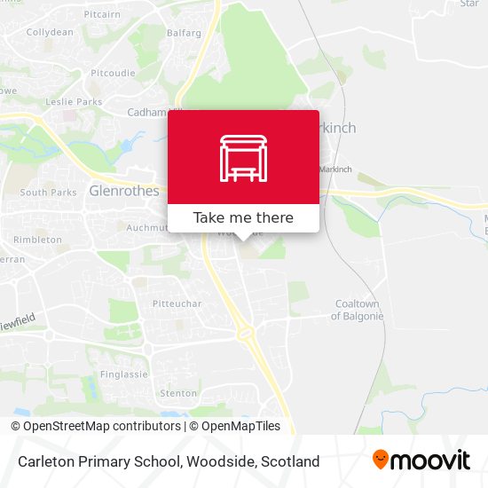 Carleton Primary School, Woodside map