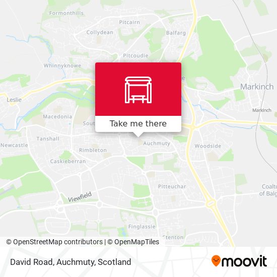 David Road, Auchmuty map