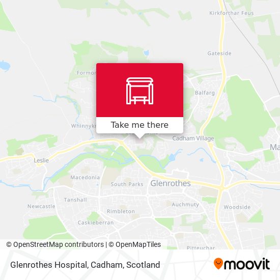 Glenrothes Hospital, Cadham map