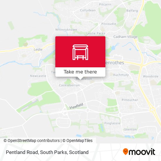 Pentland Road, South Parks map