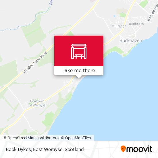 Back Dykes, East Wemyss map