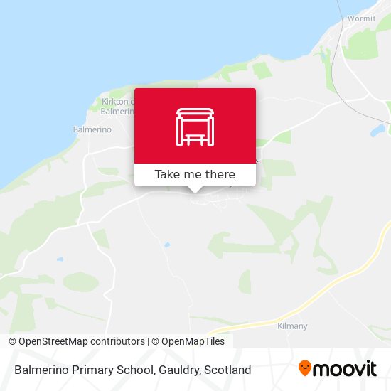 Balmerino Primary School, Gauldry map