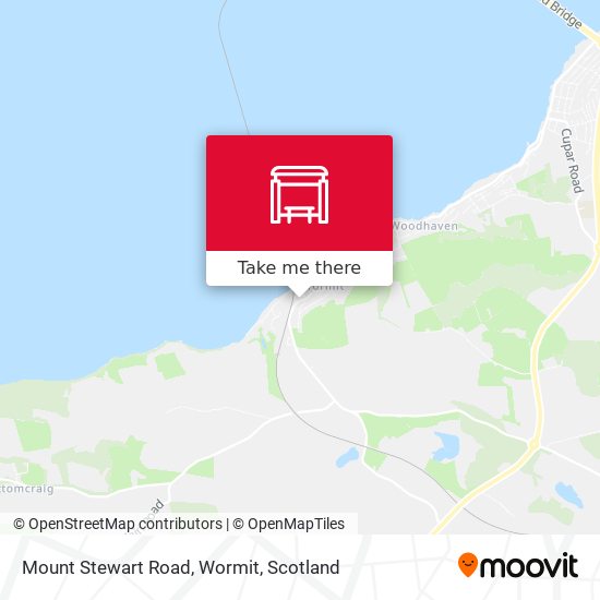 Mount Stewart Road, Wormit map