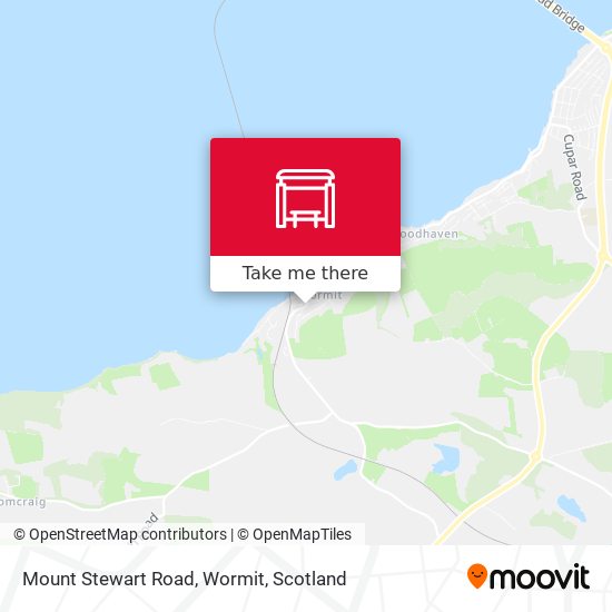 Mount Stewart Road, Wormit map