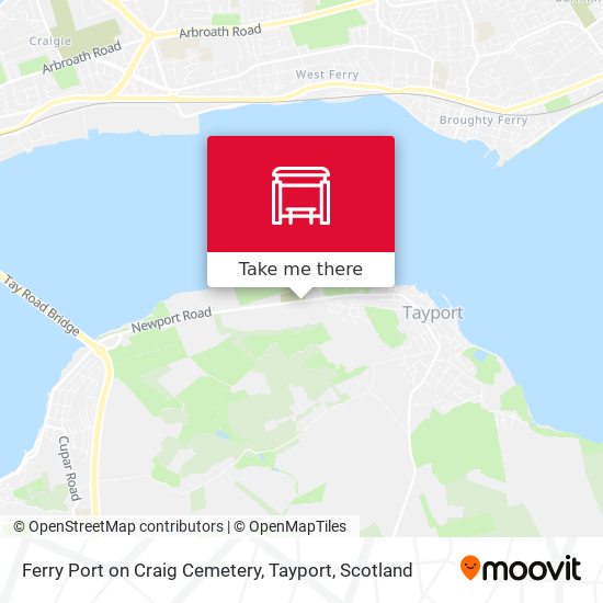 Ferry Port on Craig Cemetery, Tayport map