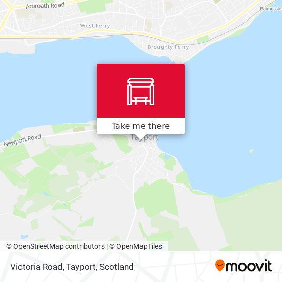 Victoria Road, Tayport map