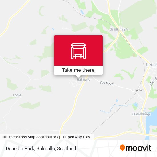 Dunedin Park, Balmullo map