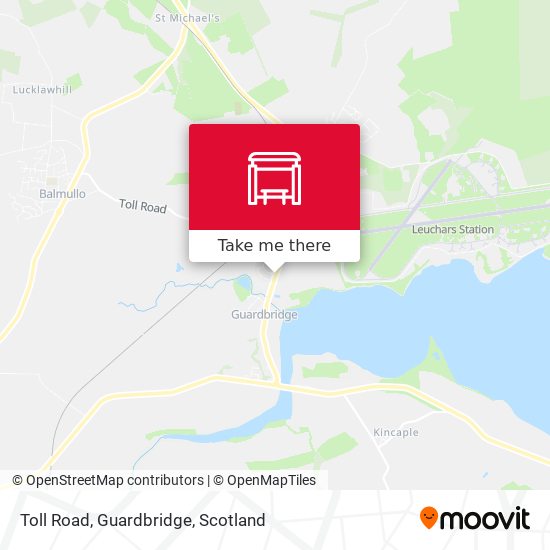 Toll Road, Guardbridge map