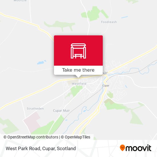 West Park Road, Cupar map