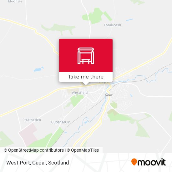 West Port, Cupar map